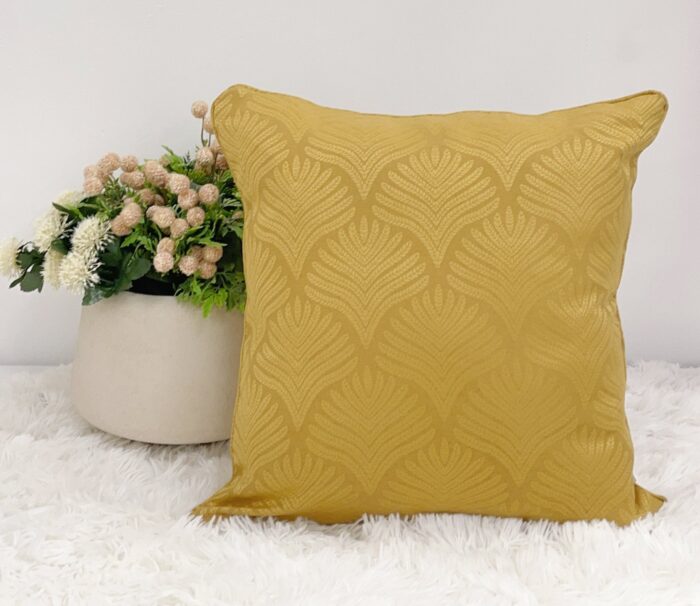 Cojín Jacquard Algodón Y Poliéster Con Diseño De Forma De Abanico - VISTE TU HOGAR ONLINE
