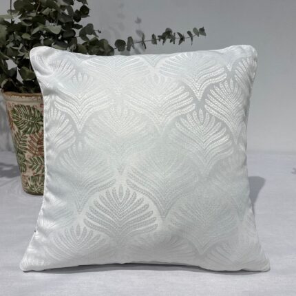 Cojín Jacquard Algodón Y Poliéster Con Diseño De Forma De Abanico - VISTE TU HOGAR ONLINE