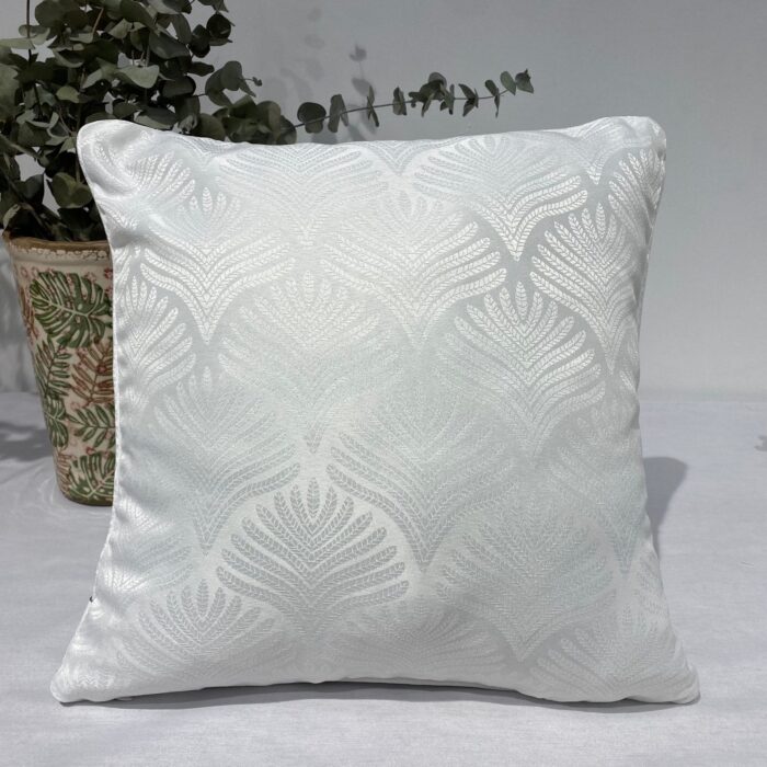 Cojín Jacquard Algodón Y Poliéster Con Diseño De Forma De Abanico - VISTE TU HOGAR ONLINE