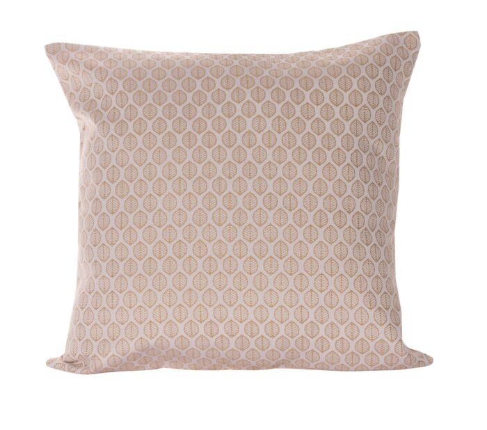 Cojín Jacquard Algodón Y Poliéster Con Diseño De Forma De Hojitas - VISTE TU HOGAR ONLINE