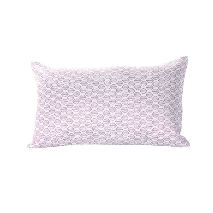 Cojín Jacquard Algodón Y Poliéster Con Diseño De Forma De Hojitas - VISTE TU HOGAR ONLINE