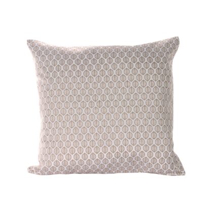 Cojín Jacquard Algodón Y Poliéster Con Diseño De Forma De Hojitas - VISTE TU HOGAR ONLINE