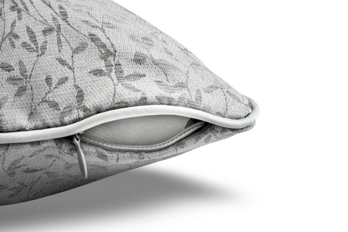 Cojín Jacquard Algodón Y Poliéster Con Diseño De Forma De Ramitas - VISTE TU HOGAR ONLINE
