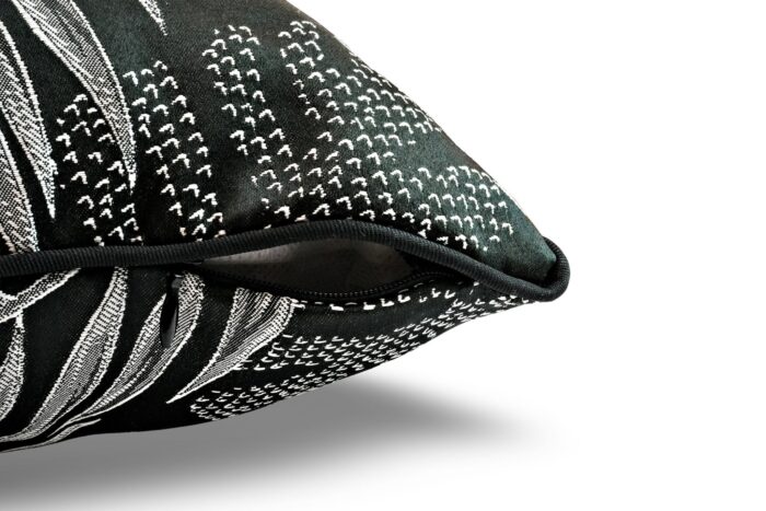 Cojín Jacquard Algodón Y Poliéster Con Diseño Pteris - VISTE TU HOGAR ONLINE