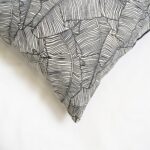 Cojín Serigrafía Algodón Y Poliéster Diseño De Hojas De Bambú - Viste Tu Hogar