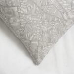 Cojín Serigrafía Algodón Y Poliéster Diseño De Hojas De Bambú - Viste Tu Hogar