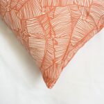 Cojín Serigrafía Algodón Y Poliéster Diseño De Hojas De Bambú - Viste Tu Hogar