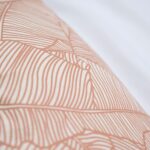 Cojín Serigrafía Algodón Y Poliéster Diseño De Hojas De Bambú - Viste Tu Hogar