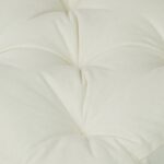 COJINES PARA SILLAS 40x40x5CM CON EFECTO TRIDIMENSIONAL CON RELLNO 100% POLIÉSTER (BLANCO) - Viste Tu Hogar