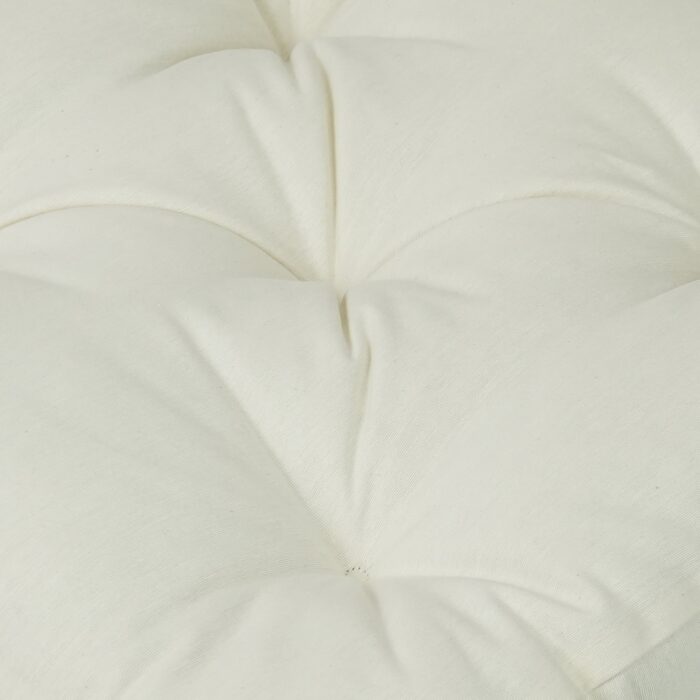 COJINES PARA SILLAS 40x40x5CM CON EFECTO TRIDIMENSIONAL CON RELLNO 100% POLIÉSTER (BLANCO) - Viste Tu Hogar