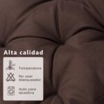 COJINES PARA SILLAS 40x40x5CM CON EFECTO TRIDIMENSIONAL CON RELLNO 100% POLIÉSTER (CHOCOLATE) - Viste Tu Hogar