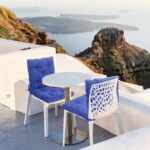 COJINES PARA SILLAS 45x45x5CM CON EFECTO TRIDIMENSIONAL CON RELLNO 100% POLIÉSTER (AZUL) - Viste Tu Hogar