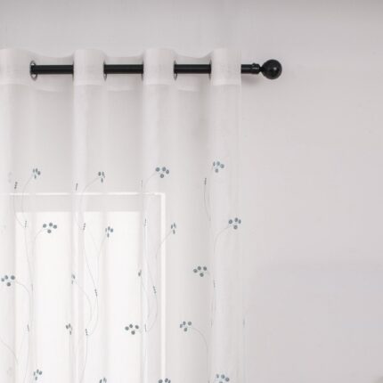 CORTINA CON MOTIVOS DE CAPULLOS TRIDIMENSIONALES 140X260CM - Viste Tu Hogar