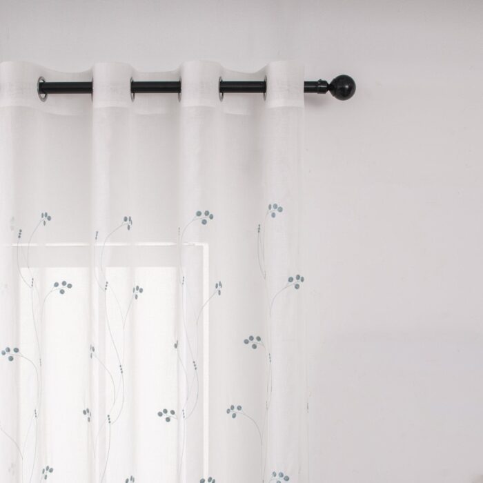CORTINA CON MOTIVOS DE CAPULLOS TRIDIMENSIONALES 140X260CM - Viste Tu Hogar