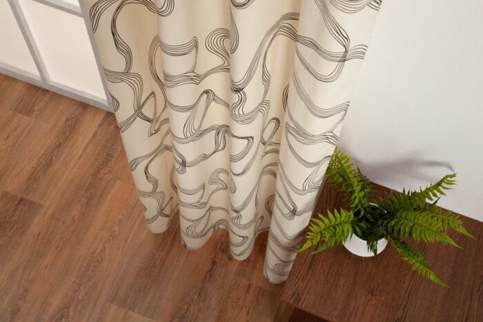 CORTINA DE ALGODÓN DISEÑO DE ARTE 140X260CM - Viste Tu Hogar