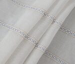 CORTINA DE COCINA DE GASA CON RAYAS CALADAS 100X140CM Y 140X140CM - Viste Tu Hogar
