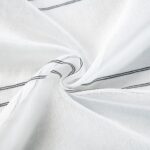 CORTINA DE GASA CON RAYAS VERTICALES DE HILOS PLATEADOS 140X260CM - Viste Tu Hogar