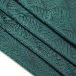 Cortina de Jacquard Poliéster Con Estampado De Flor De Abanico - Viste Tu Hogar
