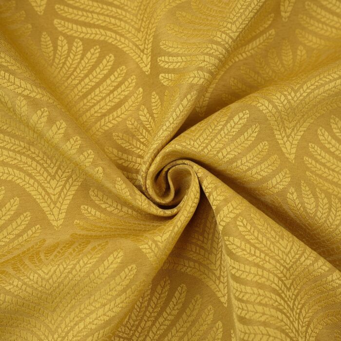 Cortina de Jacquard Poliéster Con Estampado De Flor De Abanico - Viste Tu Hogar