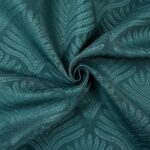 Cortina de Jacquard Poliéster Con Estampado De Flor De Abanico - Viste Tu Hogar