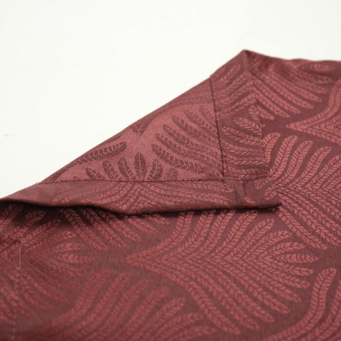 Cortina de Jacquard Poliéster Con Estampado De Flor De Abanico - Viste Tu Hogar
