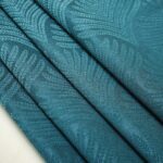 Cortina de Jacquard Poliéster Con Estampado De Flor De Abanico - Viste Tu Hogar