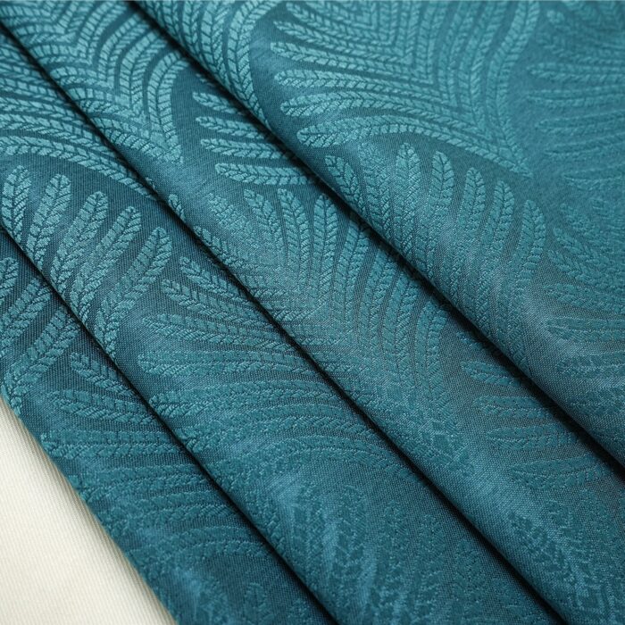 Cortina de Jacquard Poliéster Con Estampado De Flor De Abanico - Viste Tu Hogar