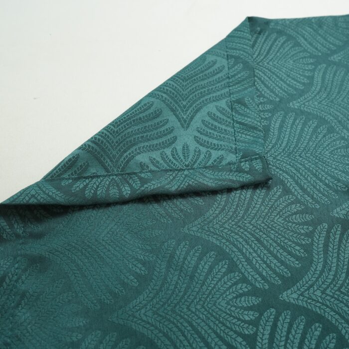 Cortina de Jacquard Poliéster Con Estampado De Flor De Abanico - Viste Tu Hogar
