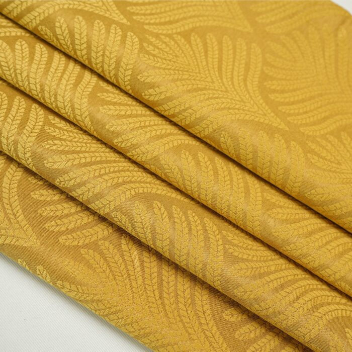 Cortina de Jacquard Poliéster Con Estampado De Flor De Abanico - Viste Tu Hogar