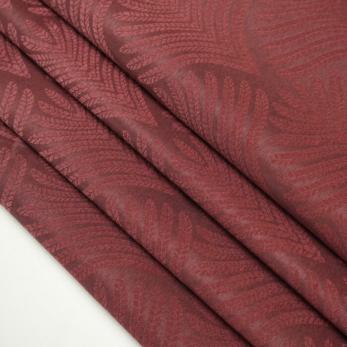 Cortina de Jacquard Poliéster Con Estampado De Flor De Abanico - Viste Tu Hogar