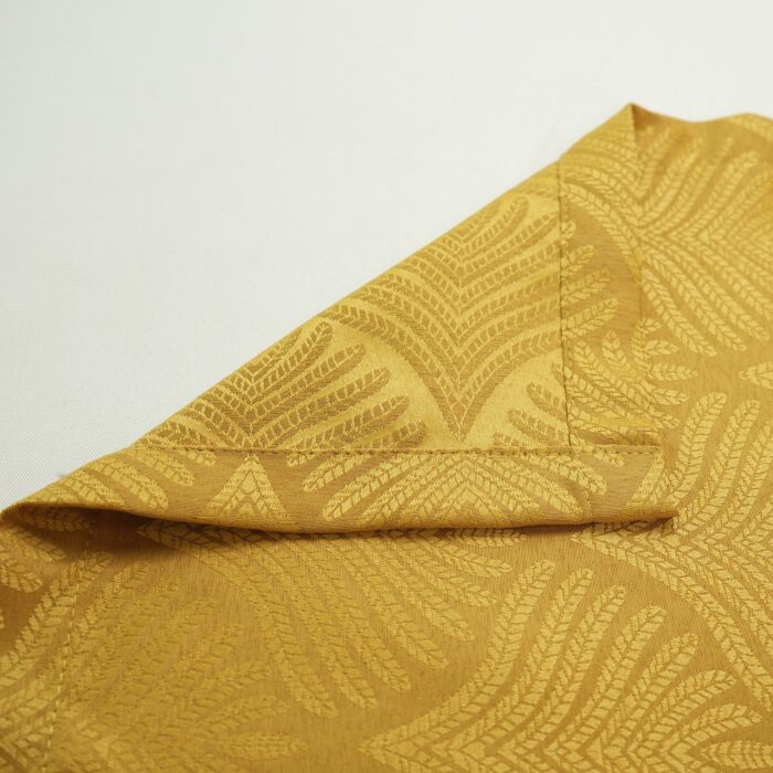 Cortina de Jacquard Poliéster Con Estampado De Flor De Abanico - Viste Tu Hogar