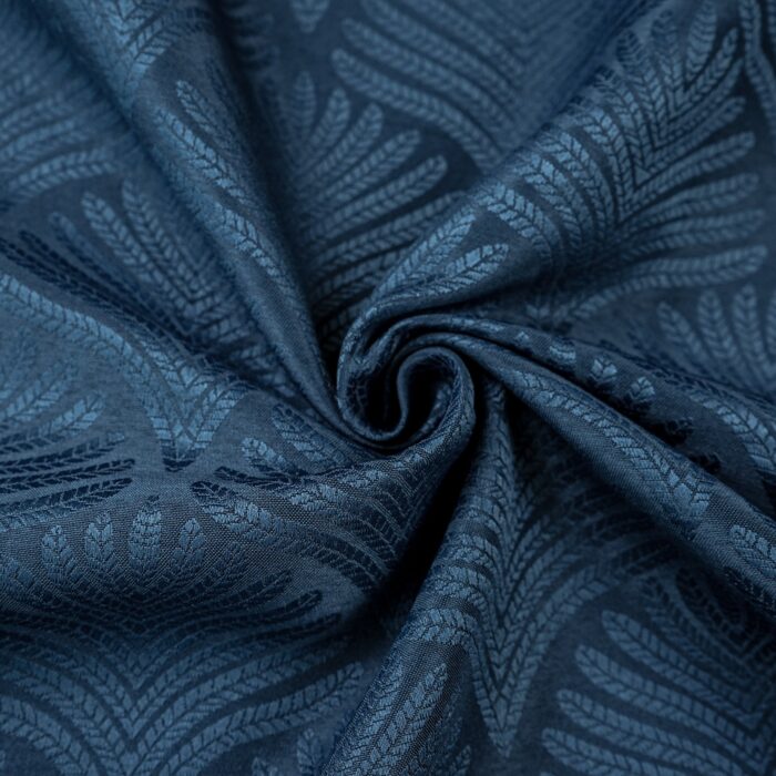 Cortina de Jacquard Poliéster Con Estampado De Flor De Abanico - Viste Tu Hogar
