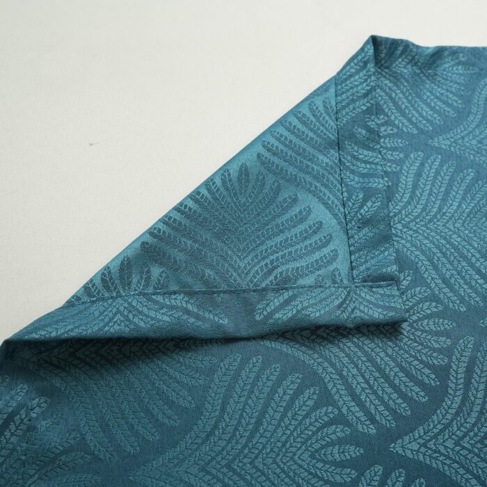 Cortina de Jacquard Poliéster Con Estampado De Flor De Abanico - Viste Tu Hogar