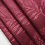 Cortina de Jacquard Poliéster Con Estampado De Hojas De Bambú - Viste Tu Hogar