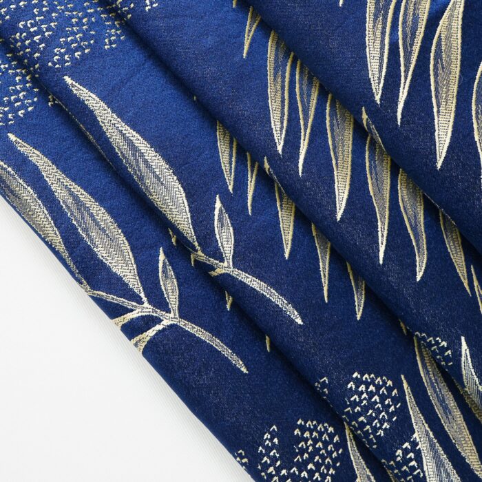 Cortina de Jacquard Poliéster Con Estampado De Hojas De Bambú - Viste Tu Hogar