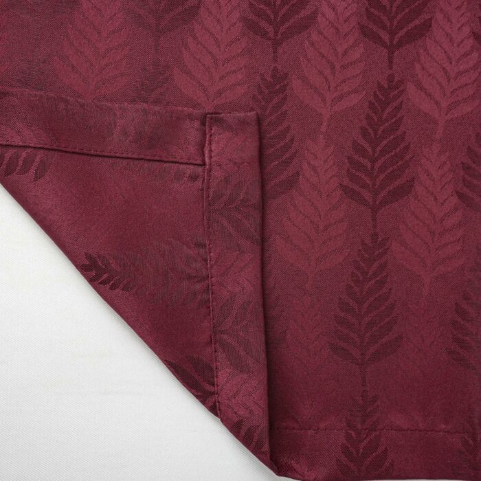 Cortina de Jacquard Poliéster Con Estampado De Plumas - Viste Tu Hogar