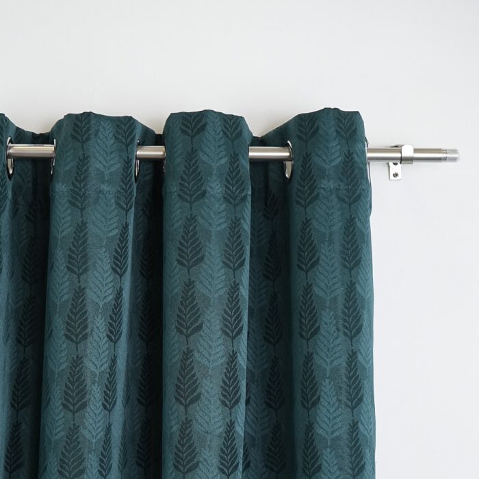 Cortina de Jacquard Poliéster Con Estampado De Plumas - Viste Tu Hogar