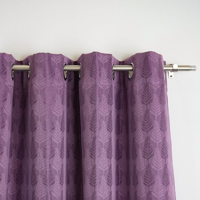 Cortina de Jacquard Poliéster Con Estampado De Plumas - Viste Tu Hogar