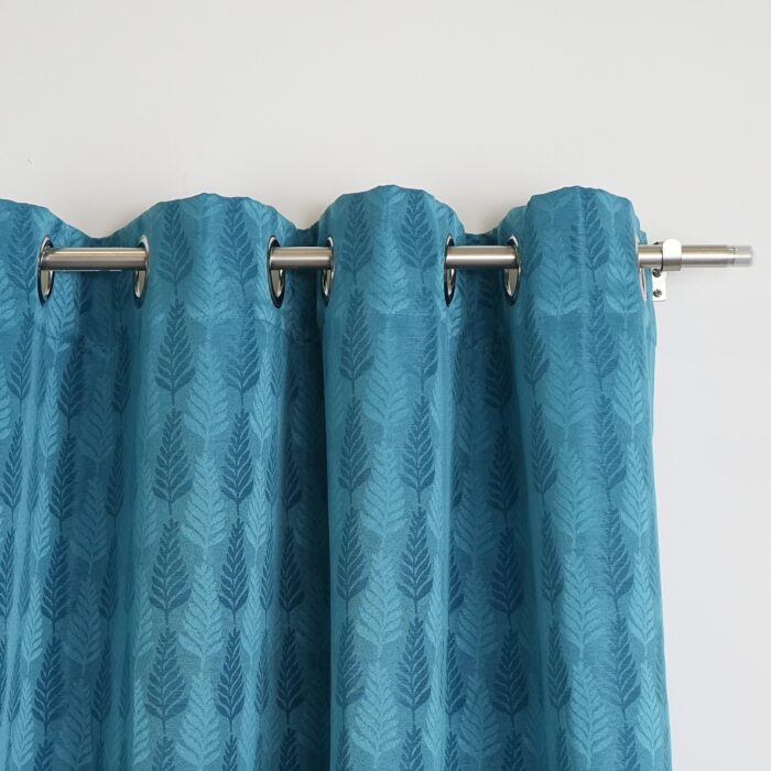 Cortina de Jacquard Poliéster Con Estampado De Plumas - Viste Tu Hogar
