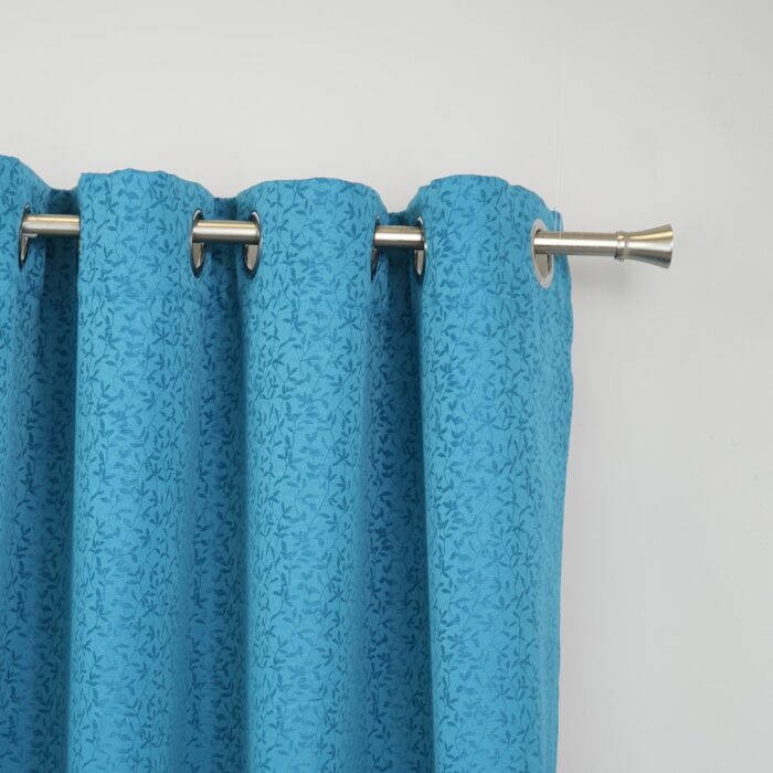 Cortina de Jacquard Poliéster Con Estampado De Ramitas - Viste Tu Hogar