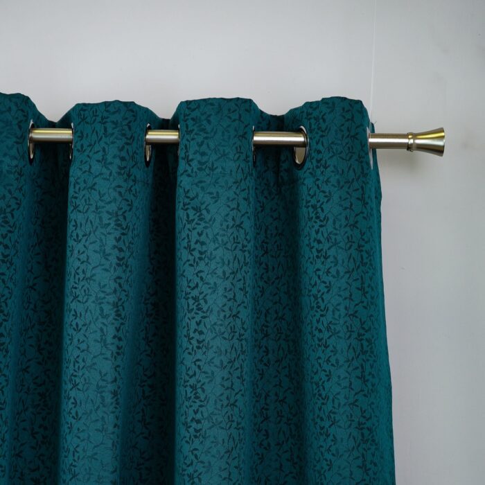Cortina de Jacquard Poliéster Con Estampado De Ramitas - Viste Tu Hogar