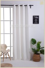 Cortina de Jacquard Poliéster Con Estampado De Ramitas - VISTE TU HOGAR ONLINE