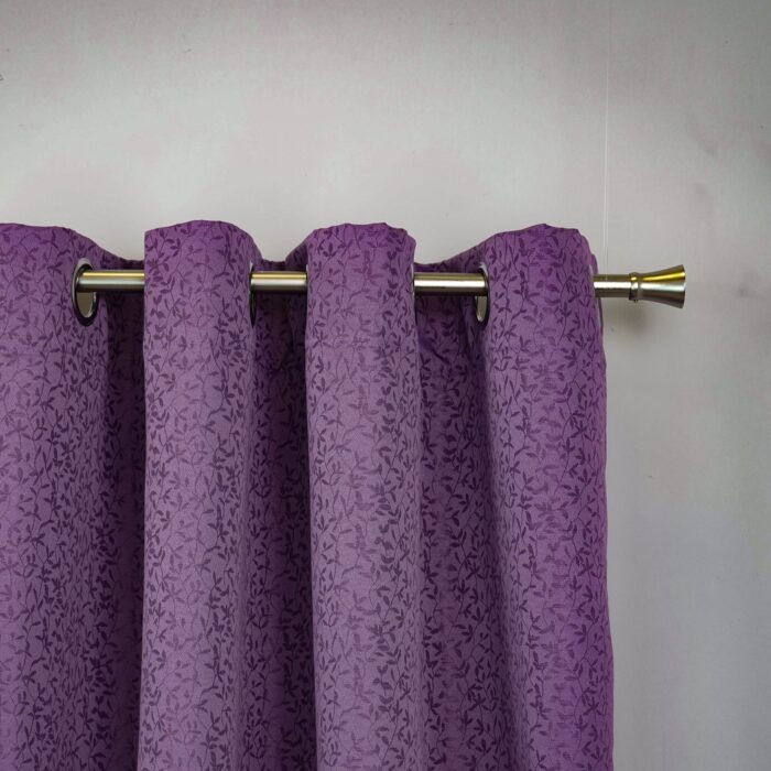 Cortina de Jacquard Poliéster Con Estampado De Ramitas - Viste Tu Hogar