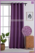 Cortina de Jacquard Poliéster Con Estampado De Ramitas - VISTE TU HOGAR ONLINE