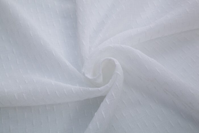 CORTINA DE LINO CON EFECTO DE VISILLO CON ESTAMPADO DE RAYAS HORIZONTALES A DOBLE CARA 140X260CM - Viste Tu Hogar
