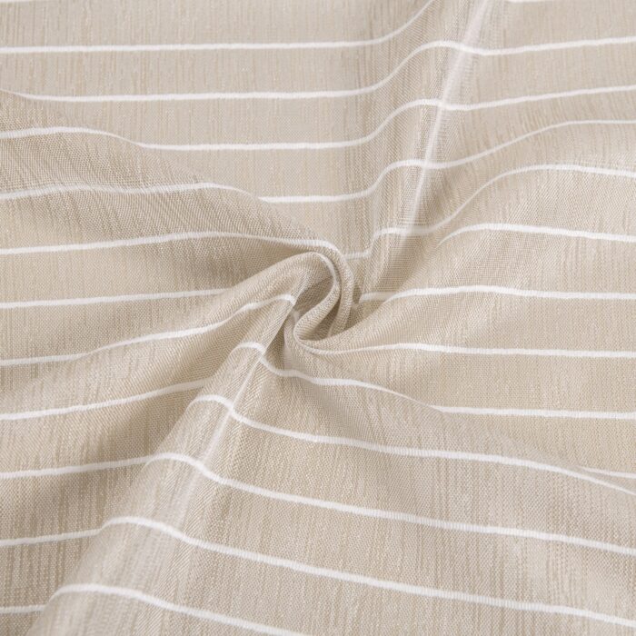 CORTINA DE VISILLO CON ESTAMPADO DE RAYAS ONDULADAS 140X260CM - Viste Tu Hogar