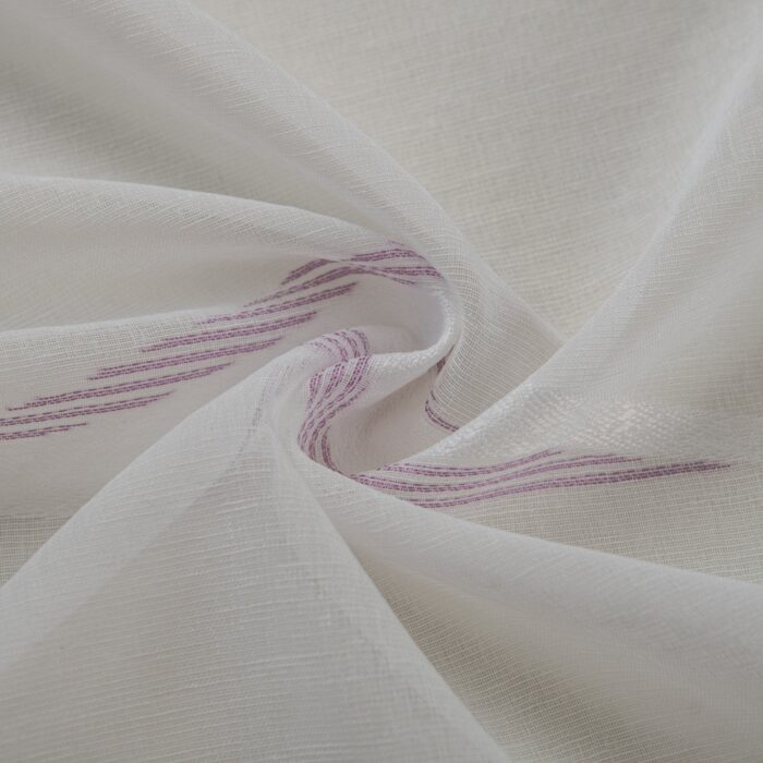 CORTINA DE VISILLO CON ESTAMPADO DE RAYAS ONDULADAS 140X260CM - Viste Tu Hogar