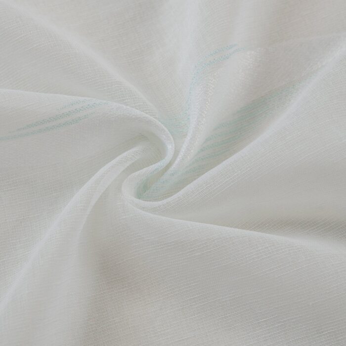 CORTINA DE VISILLO CON ESTAMPADO DE RAYAS ONDULADAS 140X260CM - Viste Tu Hogar