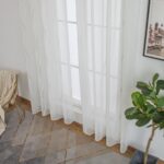 CORTINA DE VISILLO CON ESTAMPADO DE RAYAS ONDULADAS 140X260CM - Viste Tu Hogar
