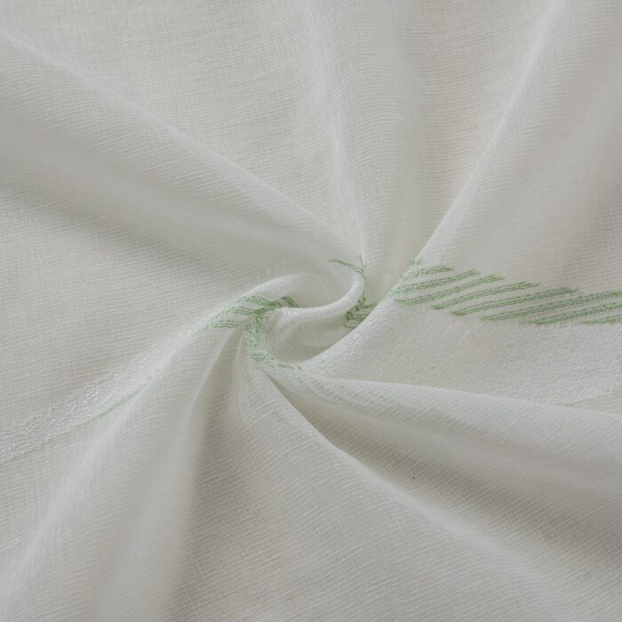 CORTINA DE VISILLO CON ESTAMPADO DE RAYAS ONDULADAS 140X260CM - Viste Tu Hogar